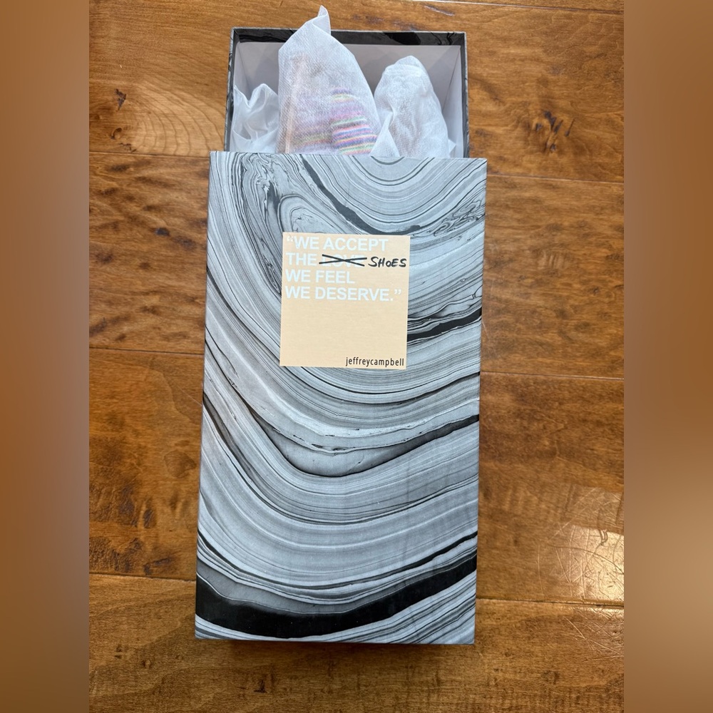 Free People x Jeffrey Campbell Regalo Bow Slides NIB 9 Boho Stripe Sandals 🌈 - Picture 9 of 10